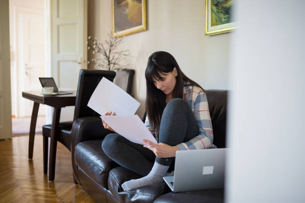 istock Woman working at home 1225026918