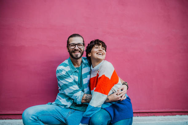istock Young couple on the street 1225028645