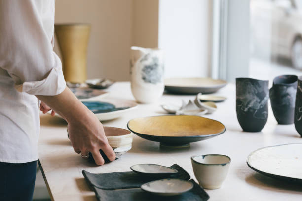 Handmade Ceramic Dishware at Gallery, on Sale