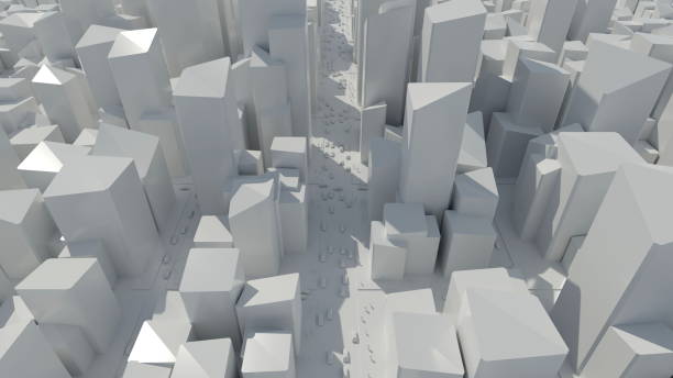 istock Modern, clean city seen from an elevated position. Smart cities, futuristic concept. Digital 3D render. 1225030033