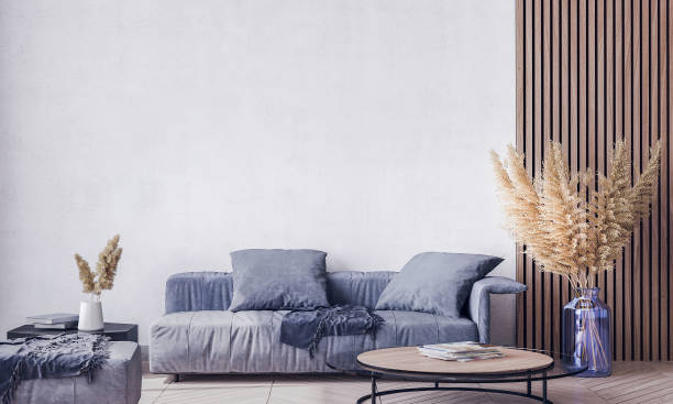 istock Blue living room interior design 1225031027