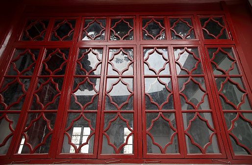 The bar of a traditional Chinese window
