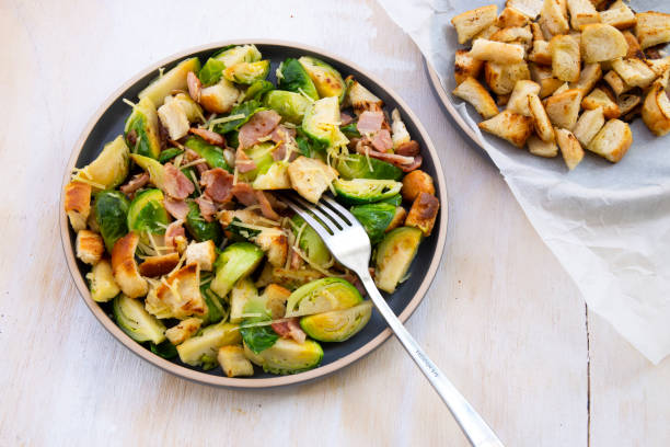 istock Roasted Brussel Sprouts, Bacon and Croutons 1225031848
