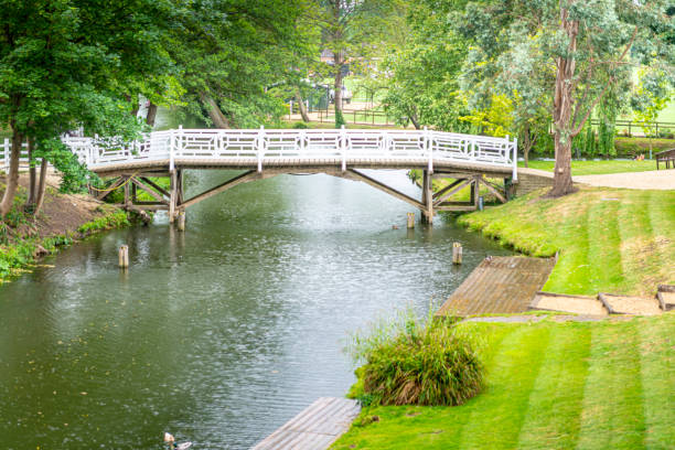 istock White footbridge over the River Thames at Oxford 1225033355