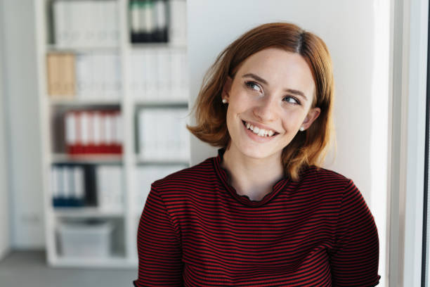 istock Thoughtful businesswoman with a pensive smile 1225034093