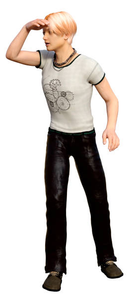 istock 3D illustration teenager boy on white 1225034414