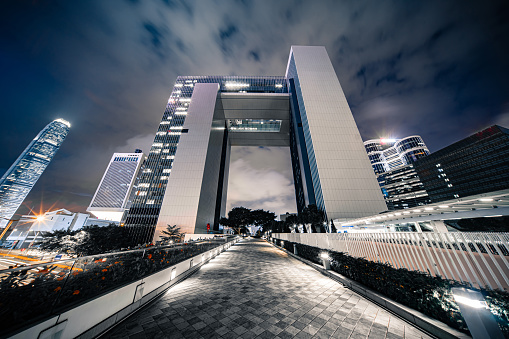 New Central Government Complex being built at the Tamar site in the Admiralty area of Hong Kong.