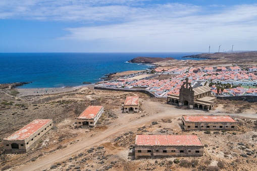Sanatorium of Abona Abades Tenerife Aerial Drone View