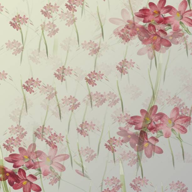 istock Colorful flowers pattern digital Illustration  Background floral in watercolor. 1225037339
