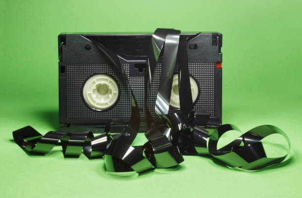 istock VHS videotapes on a green background 1225040117