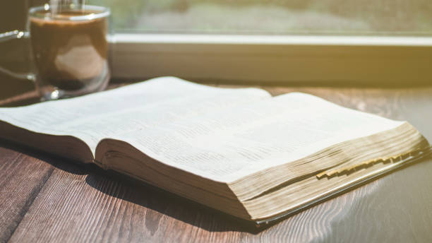 istock The Bible and cup coffee. Reading the bible. 1225044935