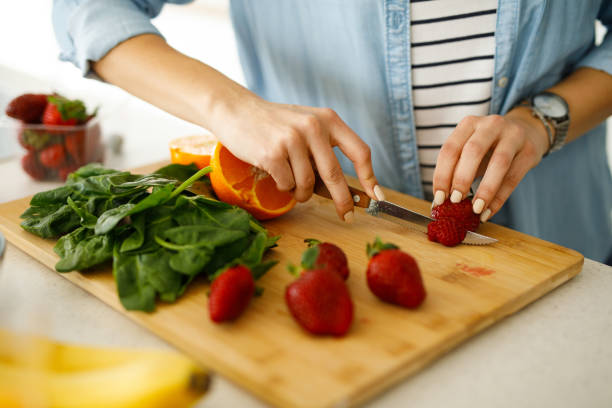istock Step by step preparation of a smoothie in the kitchen 1225045325