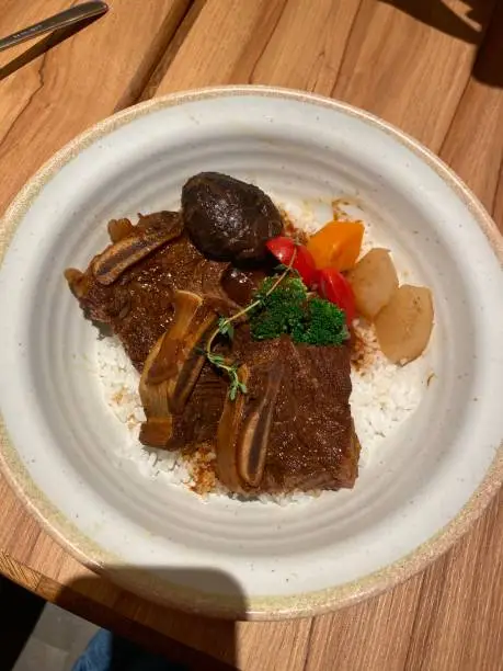 Korean style beef rice