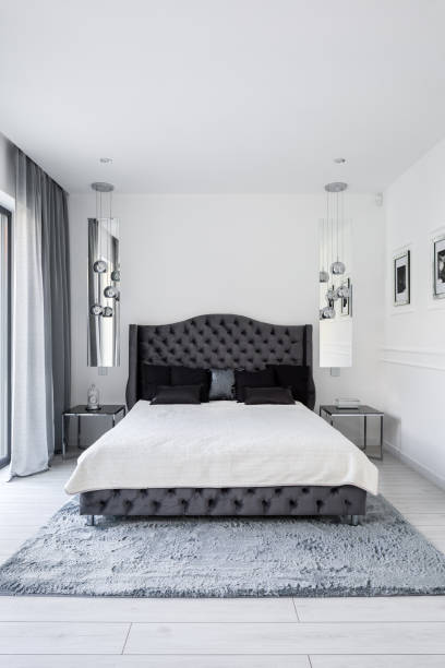 istock Glamour style bedroom interior 1225051053