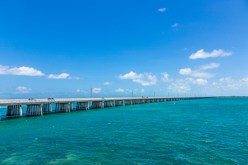 seven mile bridge in the keys near key west, Bahia Honda, Bahia Bay State Park, Florida Keys, Florida, USA