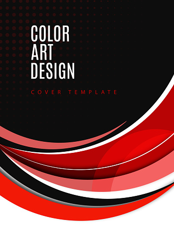 Colorful geometric background. Round smooth elements. Dynamic composition of figures. Modern bright creative design. Vector illustration