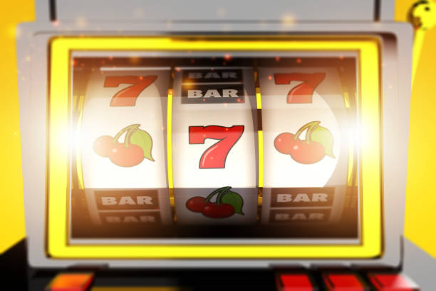 istock Gambling Slot Machine With Symbols. 1225058814