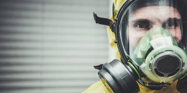 istock Male In Protective Suit And Mask. 1225061450