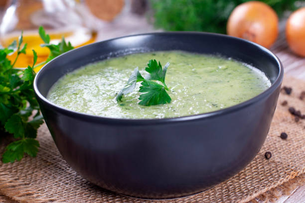 istock Zucchini soup in bowl 1225068864
