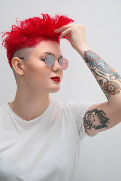 781 Short Pink Hair Stock Photos, Pictures & Royalty-Free Images - iStock |  Short pink hair woman