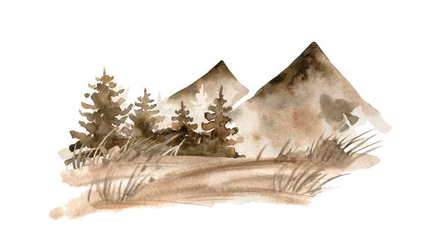 220+ Brown Mountain Stock Illustrations, Royalty-Free Vector