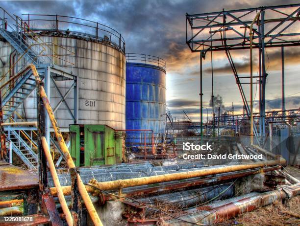 Ici Chemical Plant Teesside Stock Photo - Download Image Now - Teesside - Northeast England, Industry, Architecture