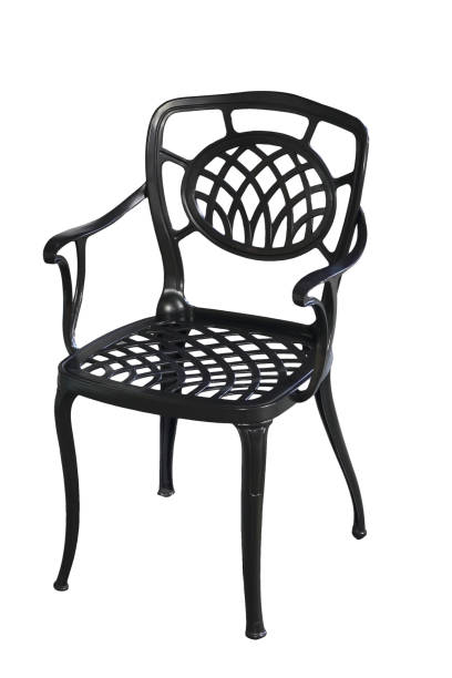 istock Hand made chair wrought iron 1225085825