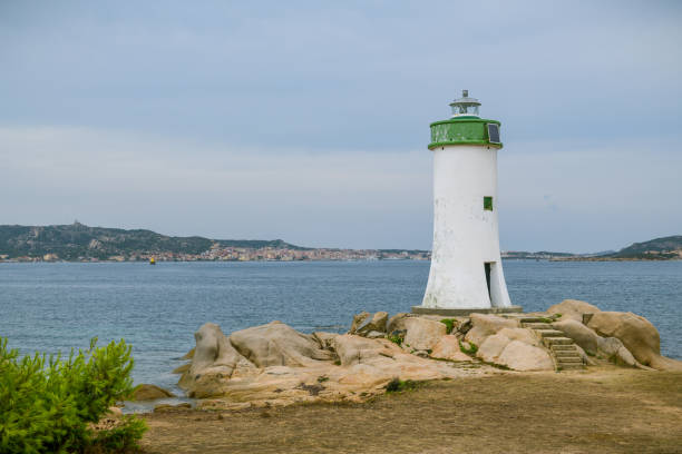 istock Small lighthouse in Palau on Sardinia Island 1225087168