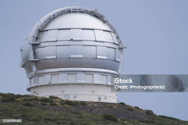 Closeup Of A Big Telescope Stock Photo - Download Image Now - Astronomy, Astrophysics, Blue