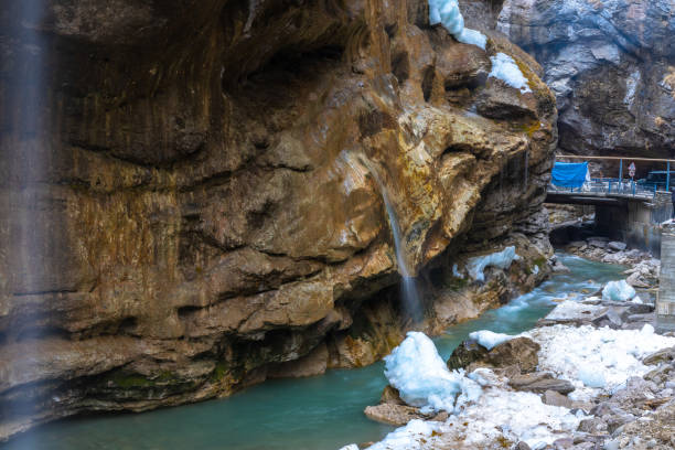 istock Mountain waterfalls near the river 1225095148