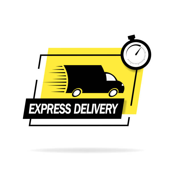 istock Fast shipping. Truck logo delivery flat icon for apps and web sites. 1225095786