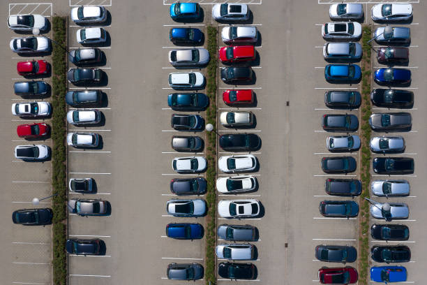 istock Parking Lot, Aerial View 1225096763