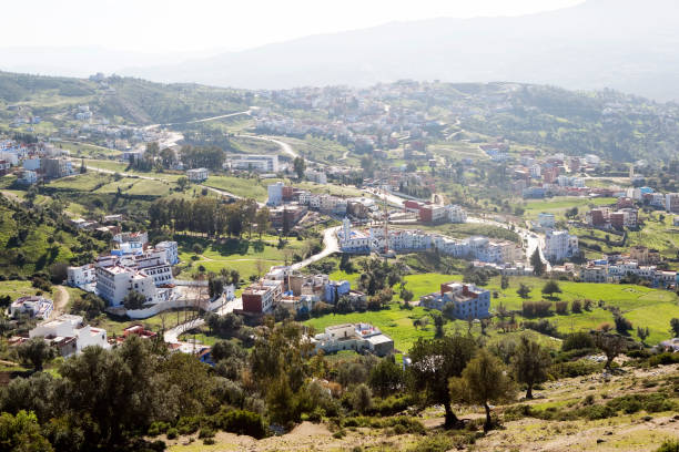 istock Panoramic view at Chefchouen city, Morocco 1225100447