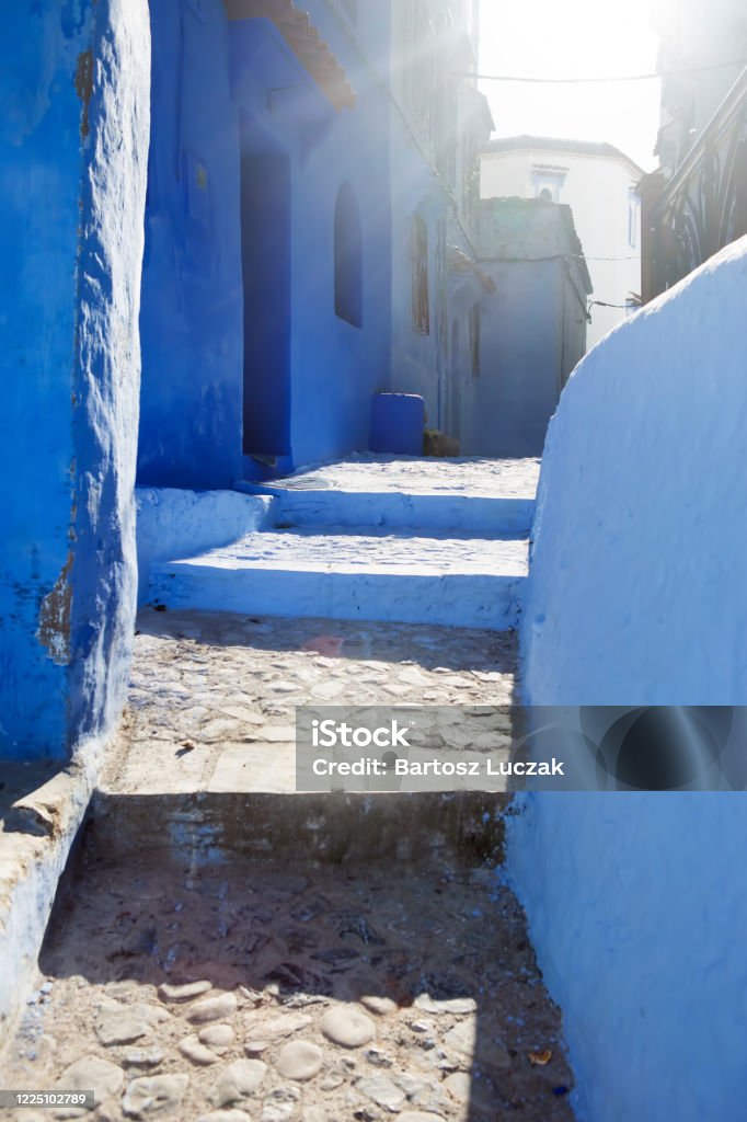 Chefchouen Moroccan blue city in the mountains Africa Stock Photo