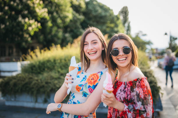 istock Smiling young friends enjoy a summer day 1225103937