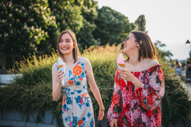 istock Smiling young friends enjoy a summer day 1225103970