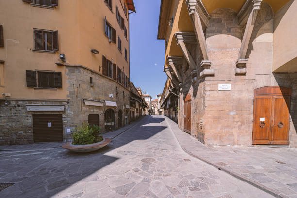 istock Old Bridge in Florence during Covid-19 lockdown 1225104846