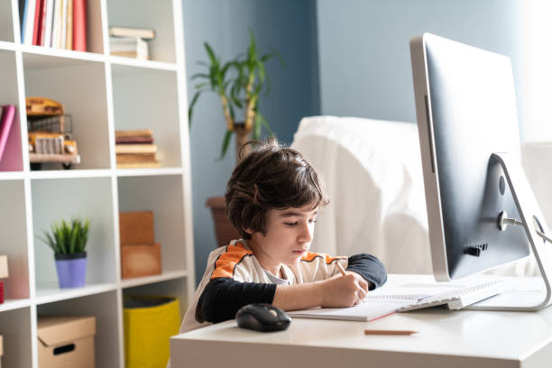 istock School Boy Having Online Education At Home 1225113201