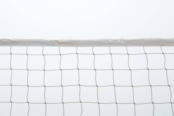istock isolated volleyball net on the beach background 1225128832