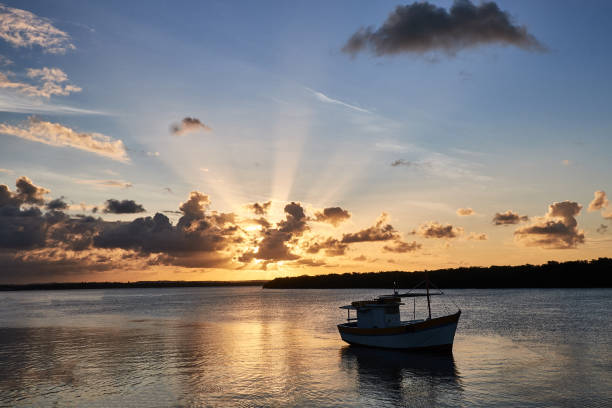 aracaju zachód słońca krawędzi - waters edge nature water wave zdjęcia i obrazy z banku zdjęć