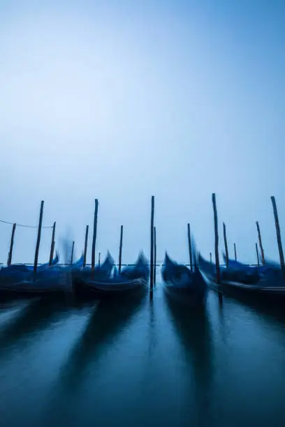 Photo of View of gondolas in Venice, Italy