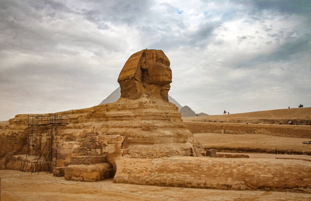 istock Ancient sphinx and pyramids, symbol of Egypt 1225138182