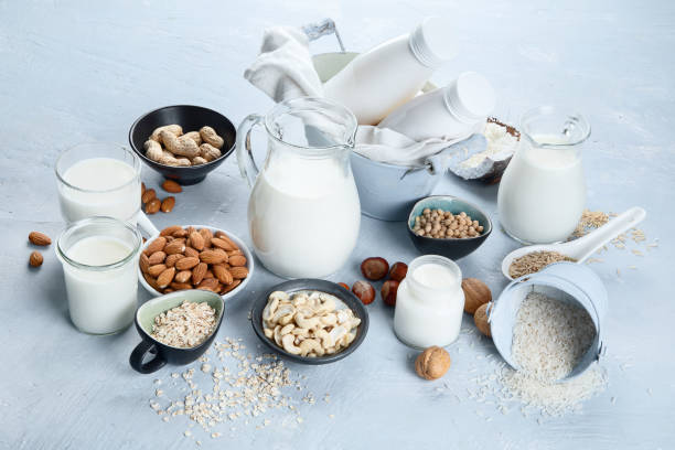istock Various vegan plant based milk and ingredients. 1225139865