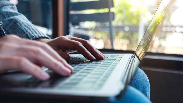 istock a businesswoman working and typing on laptop computer 1225147312