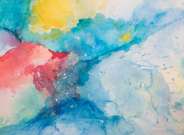 istock Abstract nature colorful watercolor background 1225155495