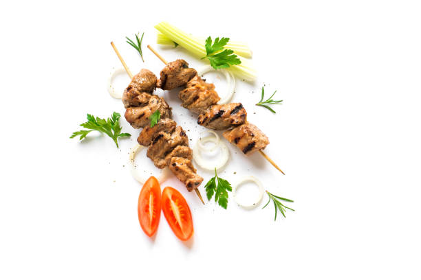 istock Grilled pork skewers 1225155604