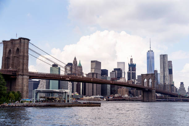istock Iconic Manhattan Skyline and Manhattan Bridge - Cities under COVID-19 Series 1225155847