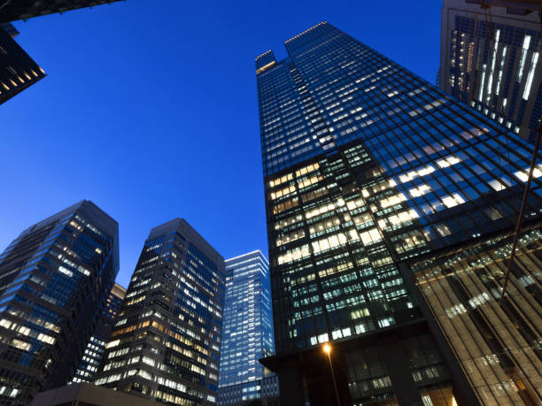 istock Otemachi office building district in Tokyo 1225158180