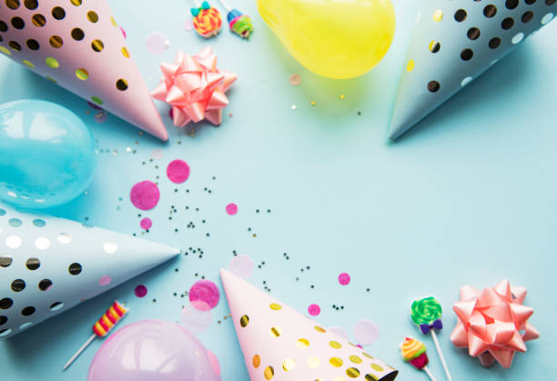 istock Happy birthday or party background 1225158387