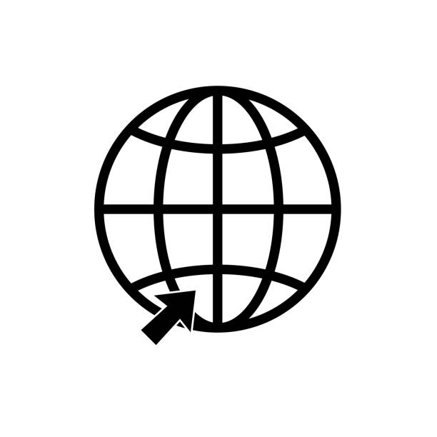 지구 벡터 아이콘 세트입니다. 글로벌 통신 아이콘 을 설정합니다. 지구와 지구 행성 아이콘 세트입니다. 흰색 배경에 격리되어 있습니다. - earthvector stock illustrations